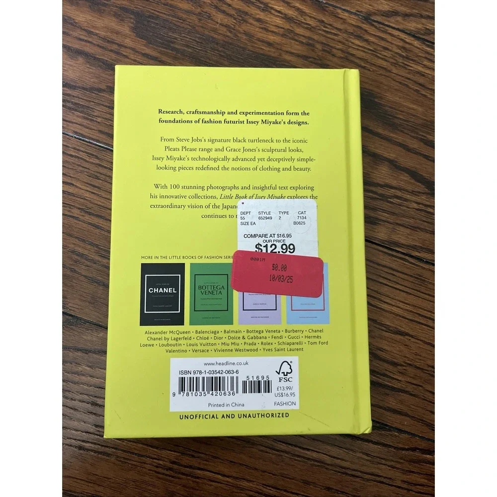 Little Book of Issey Miyake: The Story Of Iconic Hardcover L Kati Chitrakorn New